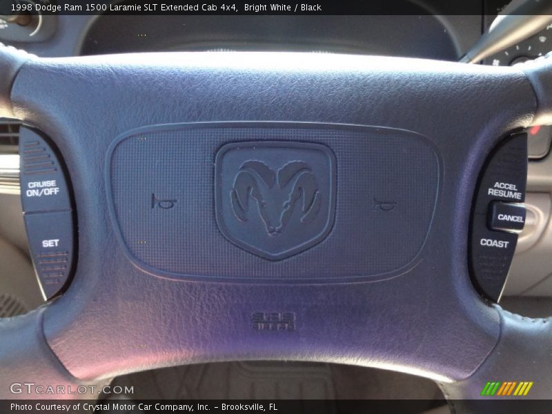 Bright White / Black 1998 Dodge Ram 1500 Laramie SLT Extended Cab 4x4