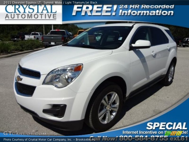 Summit White / Light Titanium/Jet Black 2011 Chevrolet Equinox LT