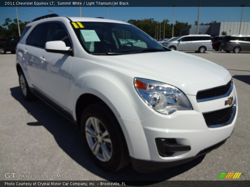 Summit White / Light Titanium/Jet Black 2011 Chevrolet Equinox LT