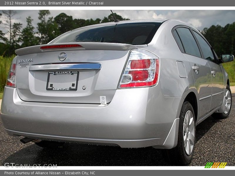 Brilliant Silver Metallic / Charcoal 2012 Nissan Sentra 2.0