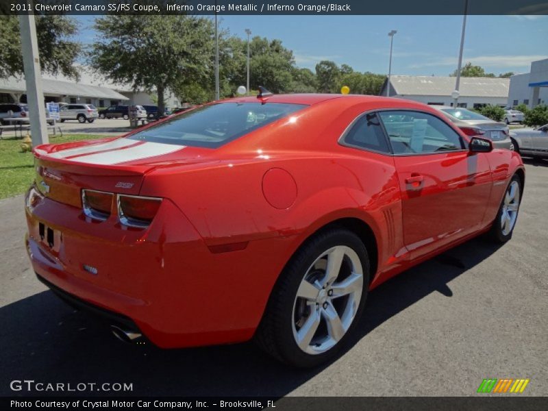 Inferno Orange Metallic / Inferno Orange/Black 2011 Chevrolet Camaro SS/RS Coupe