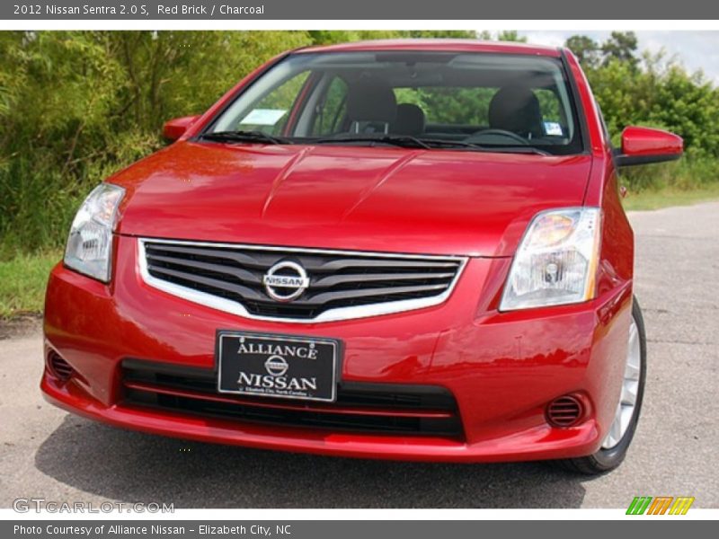 Red Brick / Charcoal 2012 Nissan Sentra 2.0 S