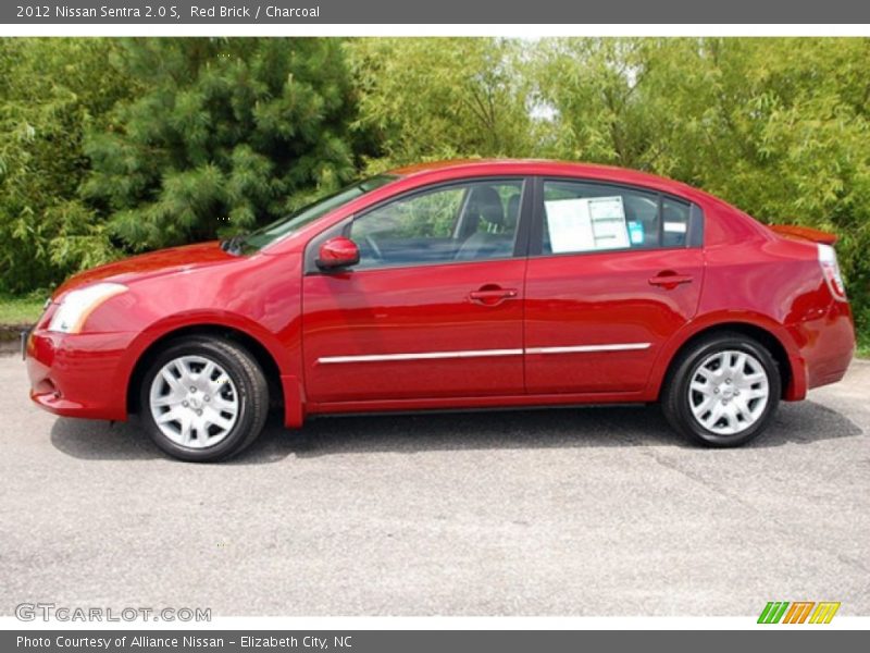Red Brick / Charcoal 2012 Nissan Sentra 2.0 S