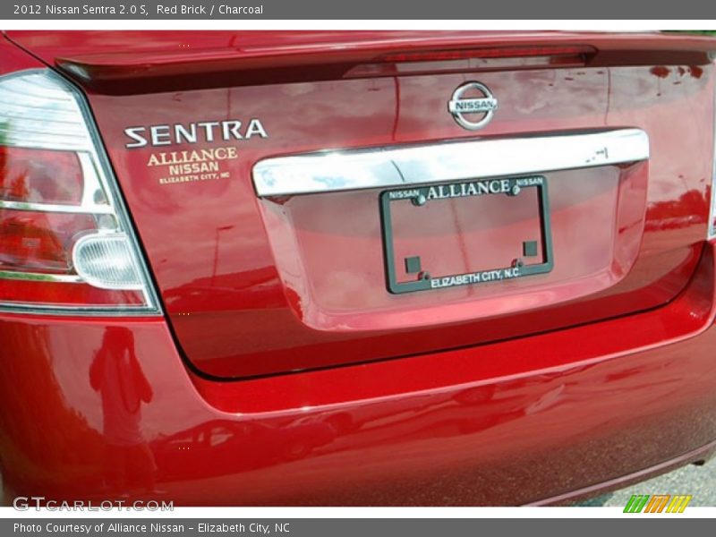 Red Brick / Charcoal 2012 Nissan Sentra 2.0 S