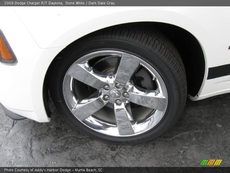 Stone White / Dark Slate Gray 2009 Dodge Charger R/T Daytona