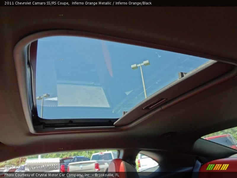 Sunroof of 2011 Camaro SS/RS Coupe