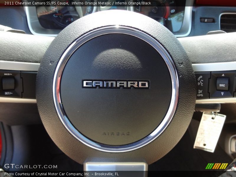 Inferno Orange Metallic / Inferno Orange/Black 2011 Chevrolet Camaro SS/RS Coupe