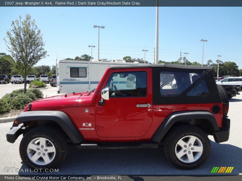 Flame Red / Dark Slate Gray/Medium Slate Gray 2007 Jeep Wrangler X 4x4