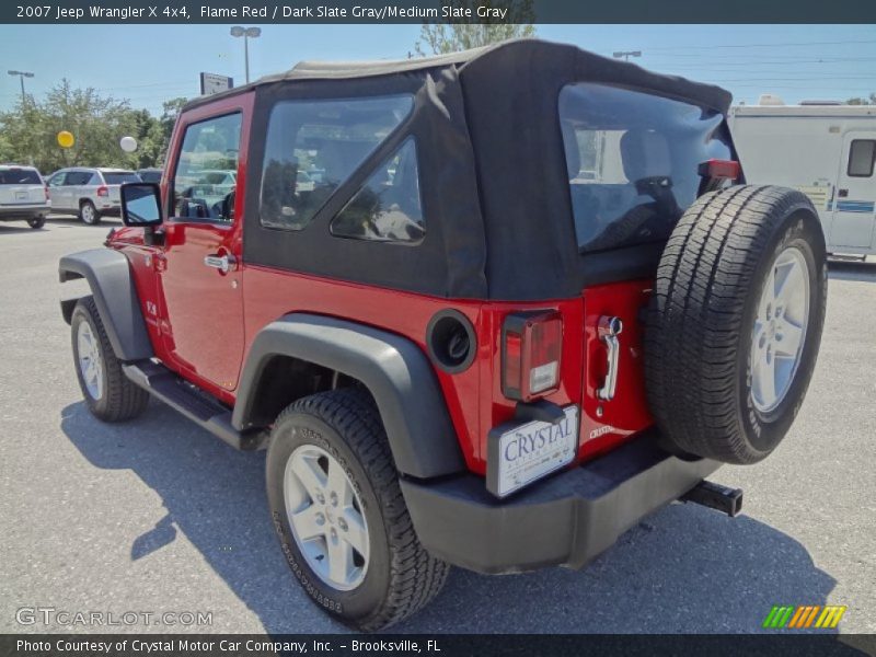Flame Red / Dark Slate Gray/Medium Slate Gray 2007 Jeep Wrangler X 4x4