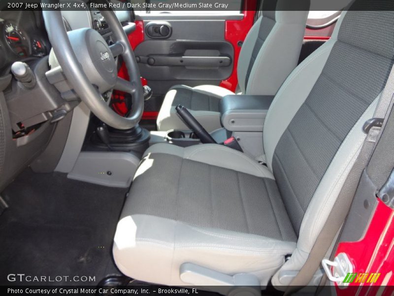 Flame Red / Dark Slate Gray/Medium Slate Gray 2007 Jeep Wrangler X 4x4