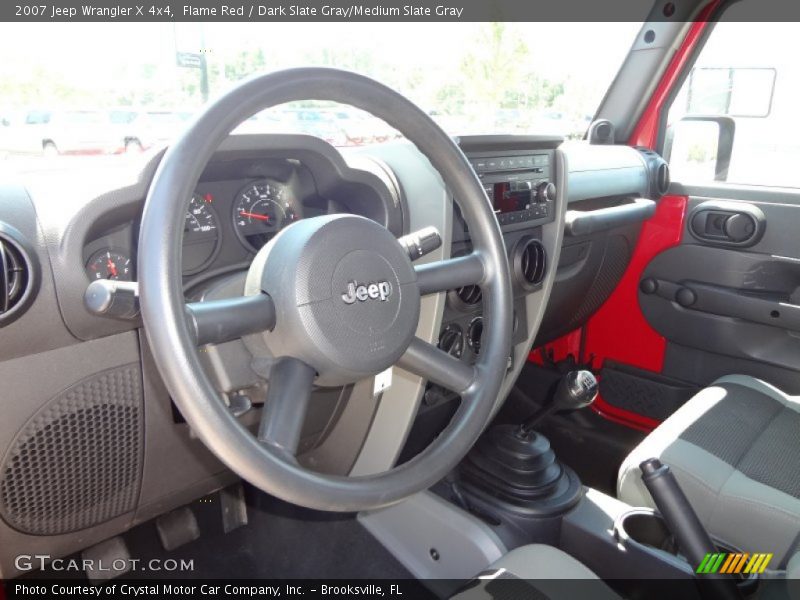 Flame Red / Dark Slate Gray/Medium Slate Gray 2007 Jeep Wrangler X 4x4