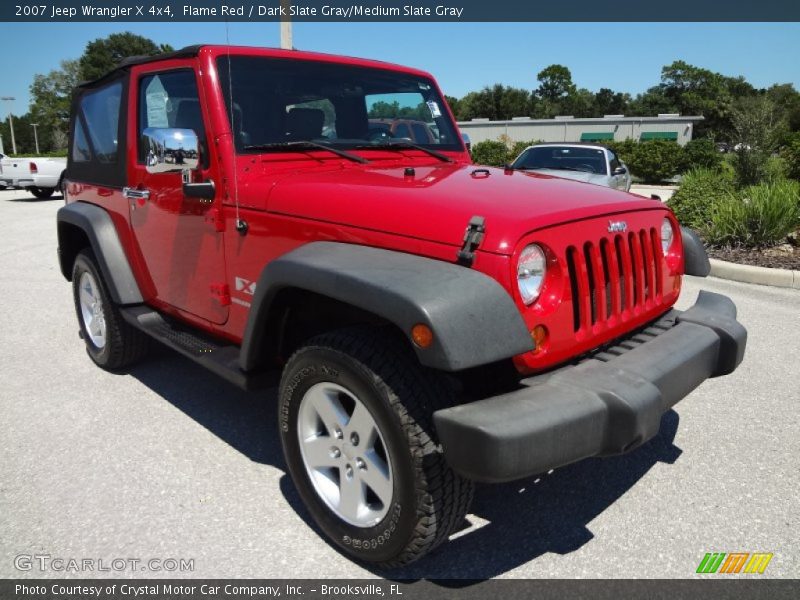 Flame Red / Dark Slate Gray/Medium Slate Gray 2007 Jeep Wrangler X 4x4