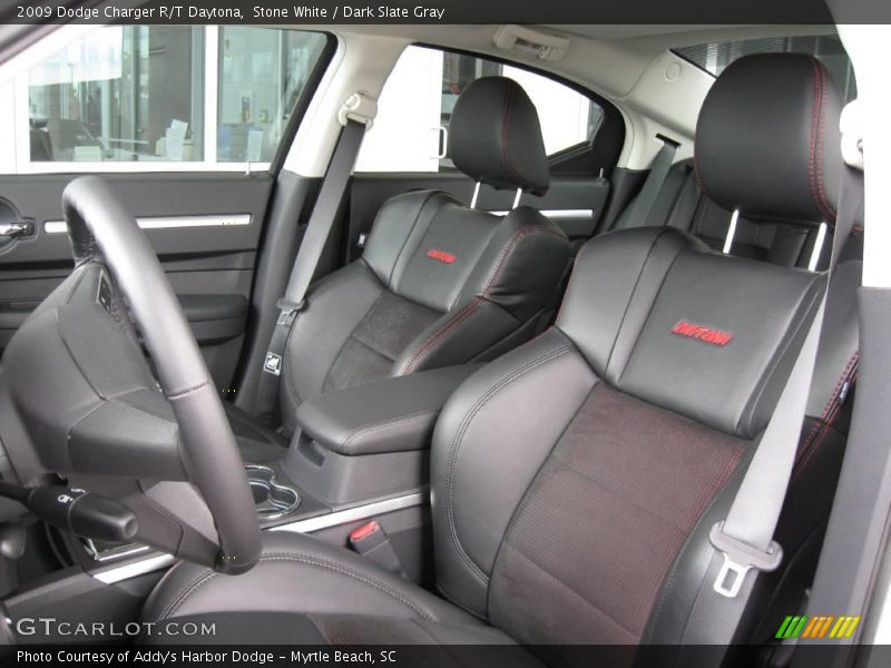 Stone White / Dark Slate Gray 2009 Dodge Charger R/T Daytona