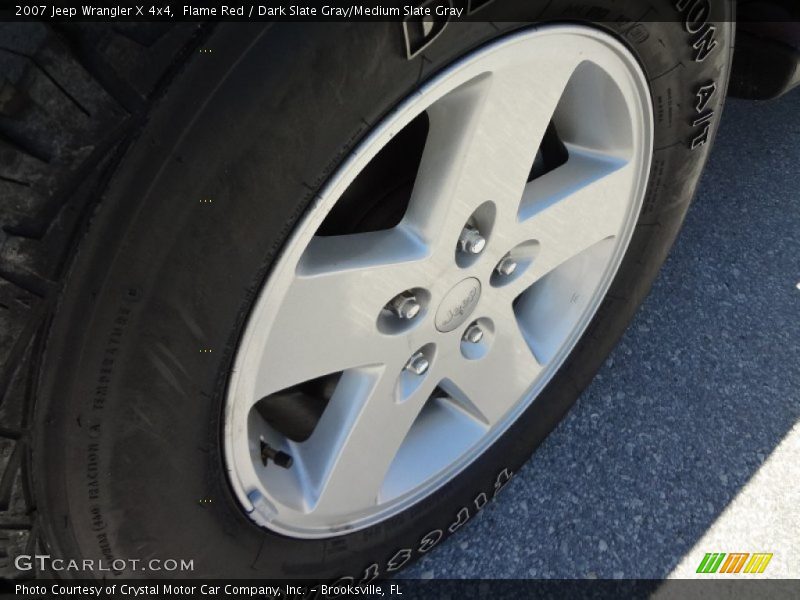 Flame Red / Dark Slate Gray/Medium Slate Gray 2007 Jeep Wrangler X 4x4