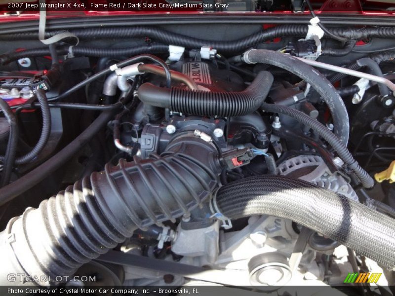 Flame Red / Dark Slate Gray/Medium Slate Gray 2007 Jeep Wrangler X 4x4