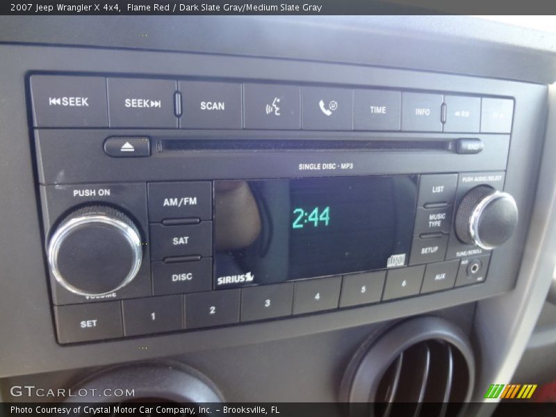 Flame Red / Dark Slate Gray/Medium Slate Gray 2007 Jeep Wrangler X 4x4