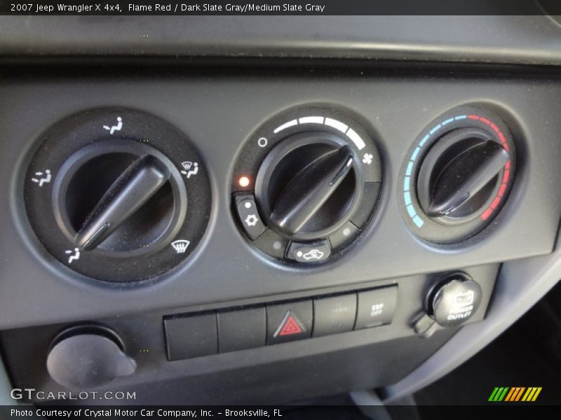 Flame Red / Dark Slate Gray/Medium Slate Gray 2007 Jeep Wrangler X 4x4