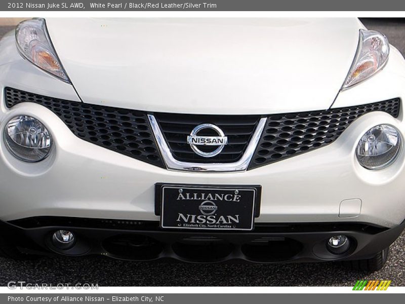 White Pearl / Black/Red Leather/Silver Trim 2012 Nissan Juke SL AWD