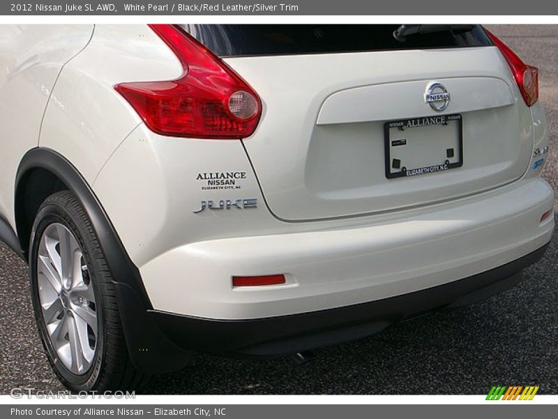 White Pearl / Black/Red Leather/Silver Trim 2012 Nissan Juke SL AWD
