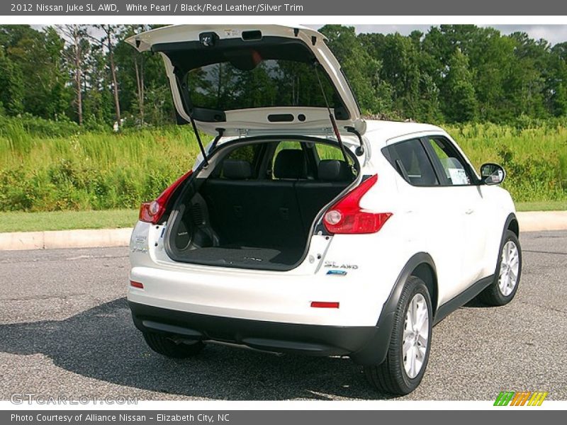 White Pearl / Black/Red Leather/Silver Trim 2012 Nissan Juke SL AWD