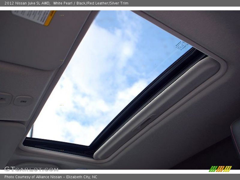 White Pearl / Black/Red Leather/Silver Trim 2012 Nissan Juke SL AWD