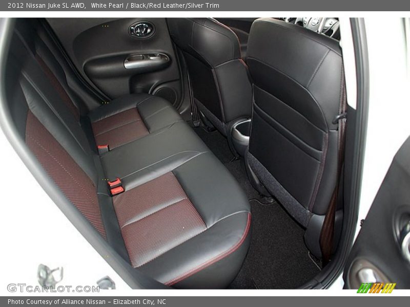 White Pearl / Black/Red Leather/Silver Trim 2012 Nissan Juke SL AWD
