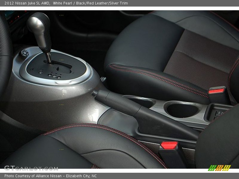 White Pearl / Black/Red Leather/Silver Trim 2012 Nissan Juke SL AWD