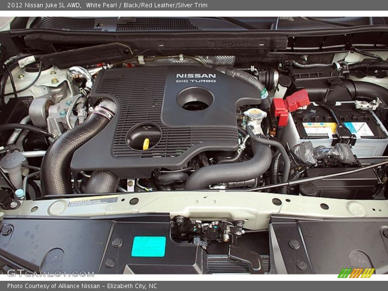 White Pearl / Black/Red Leather/Silver Trim 2012 Nissan Juke SL AWD