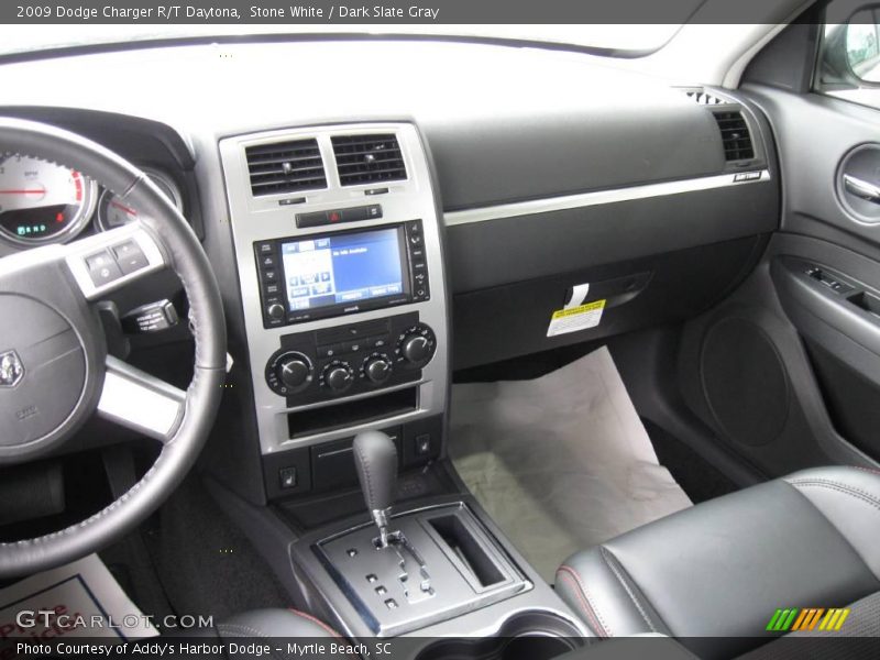 Stone White / Dark Slate Gray 2009 Dodge Charger R/T Daytona
