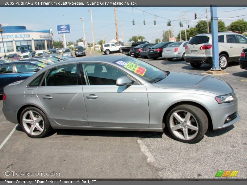 Quartz Grey Metallic / Black 2009 Audi A4 2.0T Premium quattro Sedan