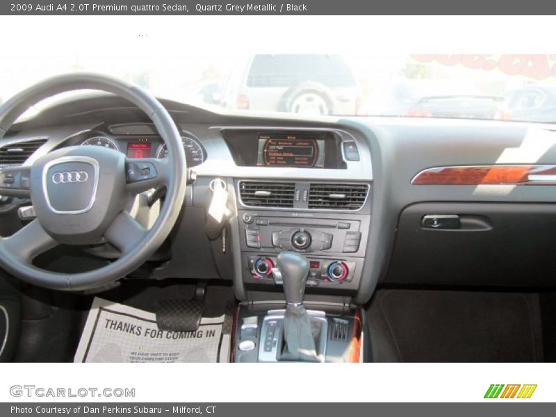 Quartz Grey Metallic / Black 2009 Audi A4 2.0T Premium quattro Sedan