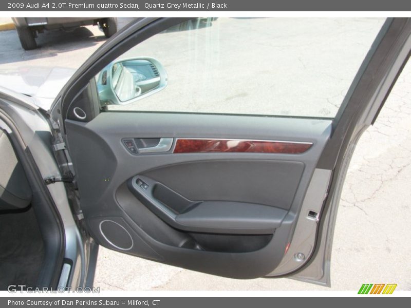 Quartz Grey Metallic / Black 2009 Audi A4 2.0T Premium quattro Sedan