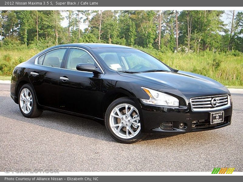Super Black / Cafe Latte 2012 Nissan Maxima 3.5 S