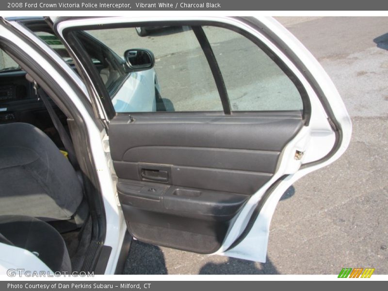 Vibrant White / Charcoal Black 2008 Ford Crown Victoria Police Interceptor