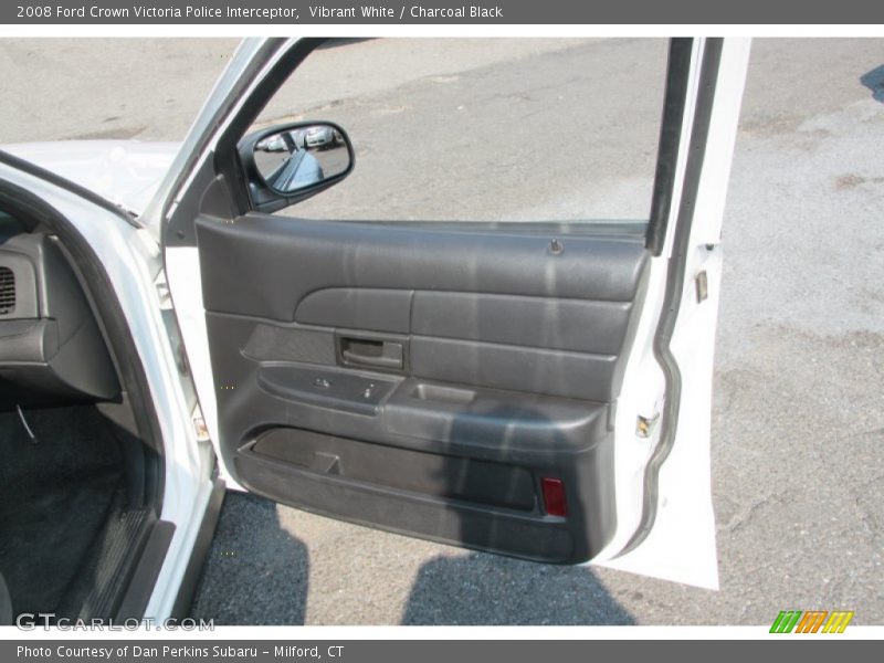 Vibrant White / Charcoal Black 2008 Ford Crown Victoria Police Interceptor