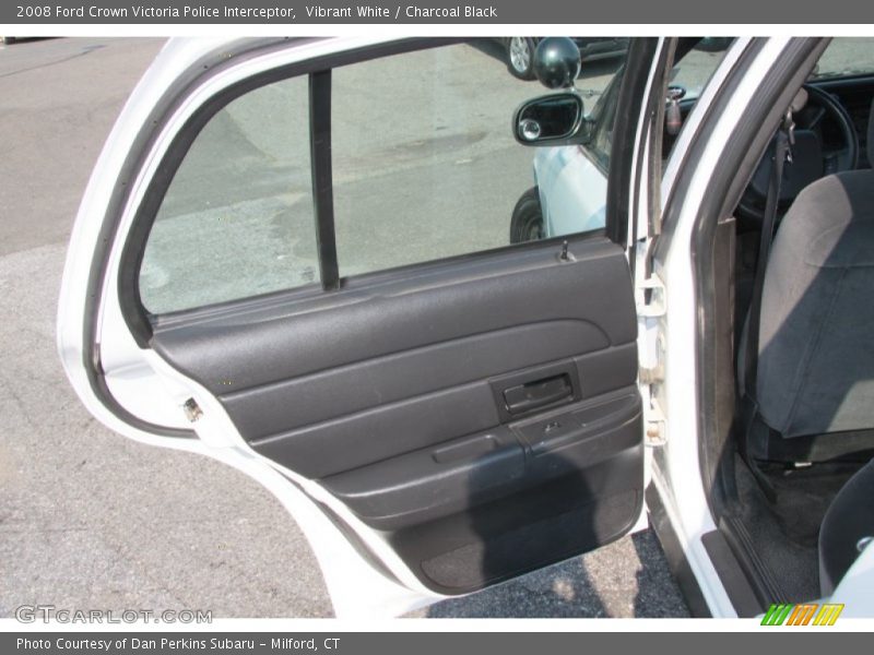 Vibrant White / Charcoal Black 2008 Ford Crown Victoria Police Interceptor