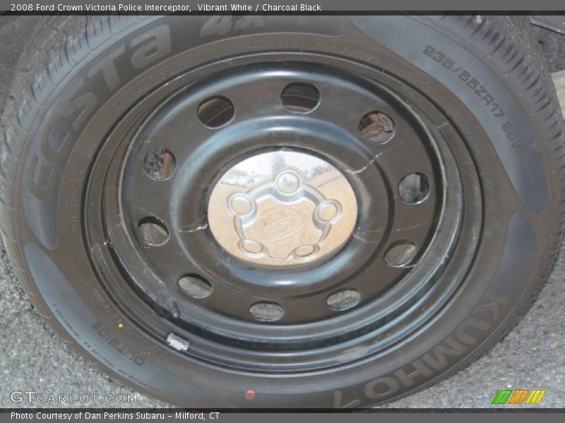 Vibrant White / Charcoal Black 2008 Ford Crown Victoria Police Interceptor