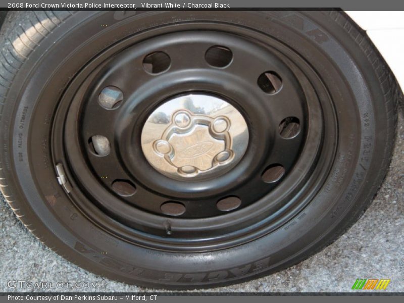Vibrant White / Charcoal Black 2008 Ford Crown Victoria Police Interceptor