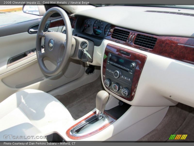 Gold Mist Metallic / Neutral Beige 2008 Chevrolet Impala LS