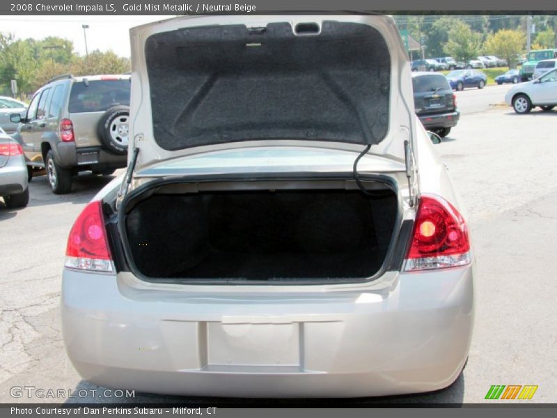 Gold Mist Metallic / Neutral Beige 2008 Chevrolet Impala LS