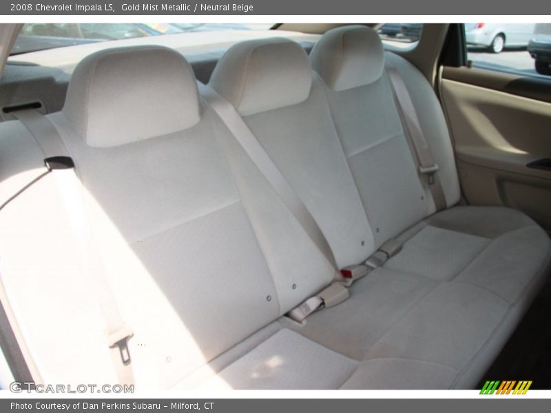 Gold Mist Metallic / Neutral Beige 2008 Chevrolet Impala LS