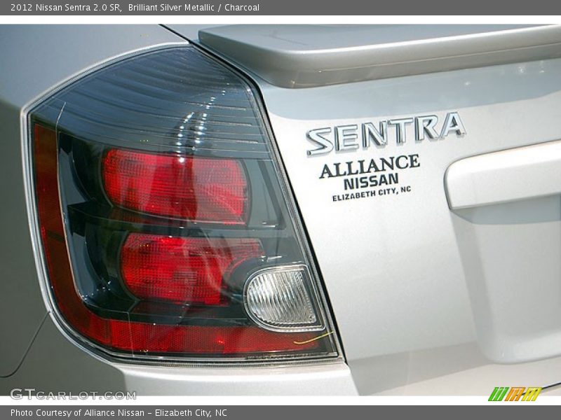 Brilliant Silver Metallic / Charcoal 2012 Nissan Sentra 2.0 SR