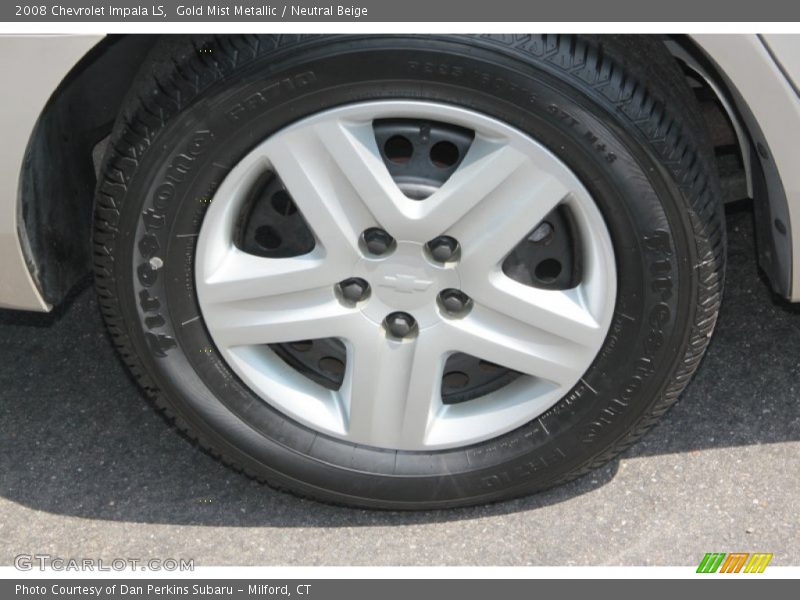 Gold Mist Metallic / Neutral Beige 2008 Chevrolet Impala LS