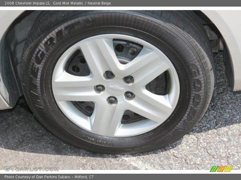 Gold Mist Metallic / Neutral Beige 2008 Chevrolet Impala LS