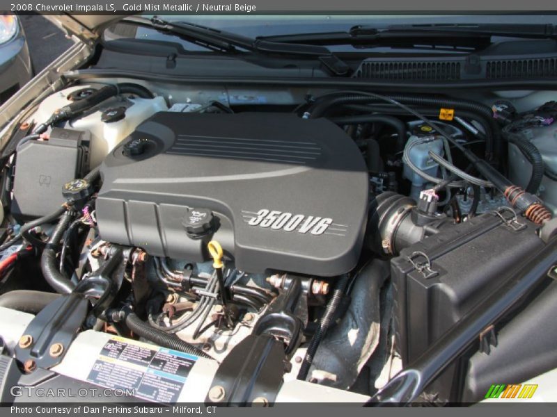 Gold Mist Metallic / Neutral Beige 2008 Chevrolet Impala LS