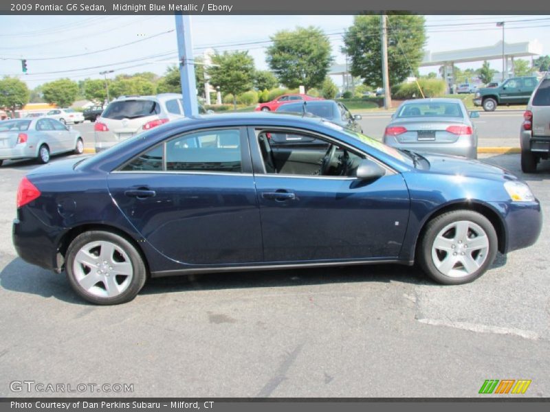 Midnight Blue Metallic / Ebony 2009 Pontiac G6 Sedan