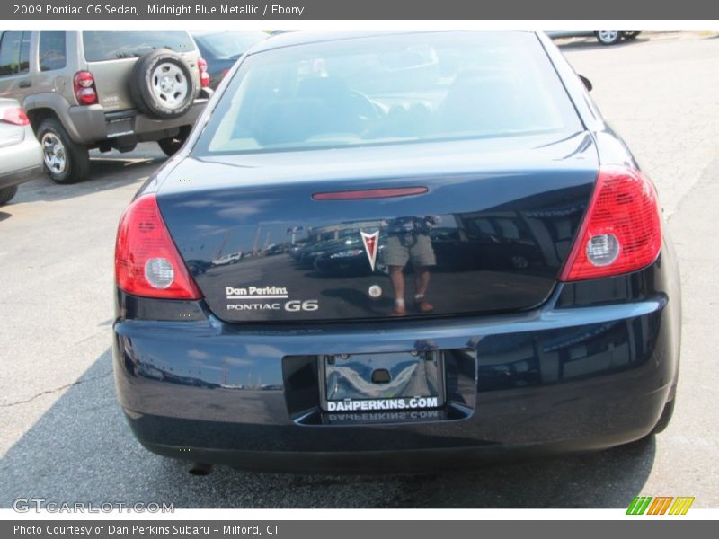 Midnight Blue Metallic / Ebony 2009 Pontiac G6 Sedan