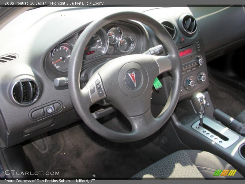 Midnight Blue Metallic / Ebony 2009 Pontiac G6 Sedan