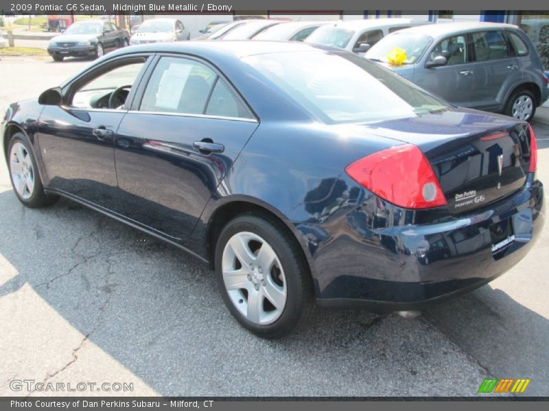 Midnight Blue Metallic / Ebony 2009 Pontiac G6 Sedan
