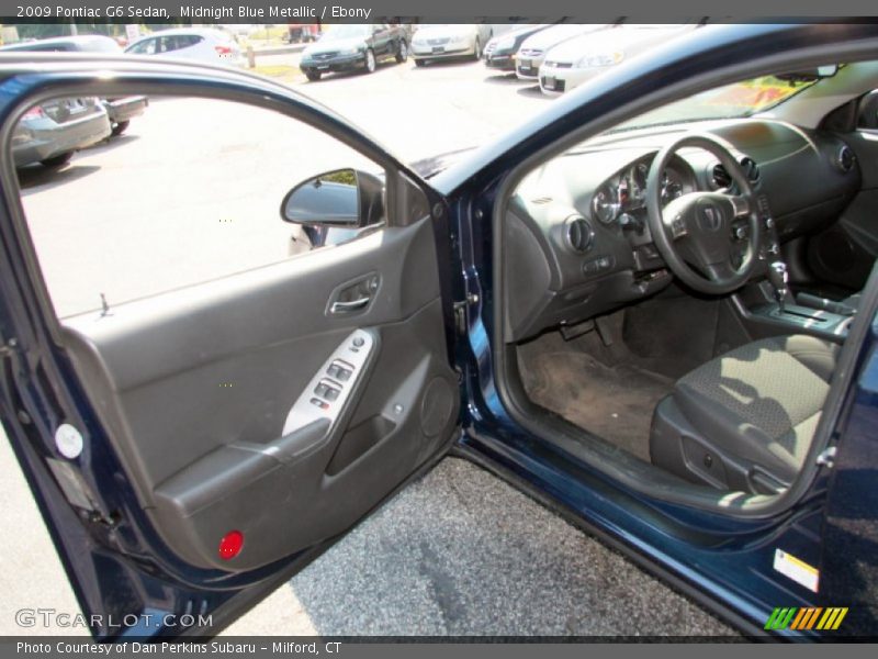 Midnight Blue Metallic / Ebony 2009 Pontiac G6 Sedan